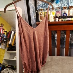 Open back tank top